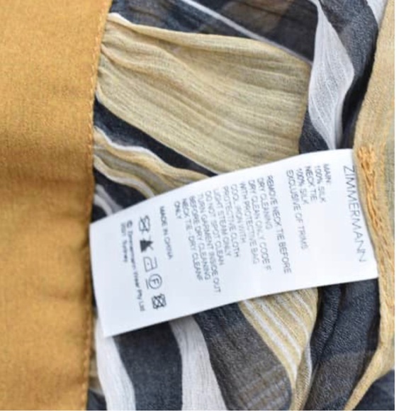 Zimmerman, botanical panelled midi dress. silk dress, brown snd white - Picture 4 of 5